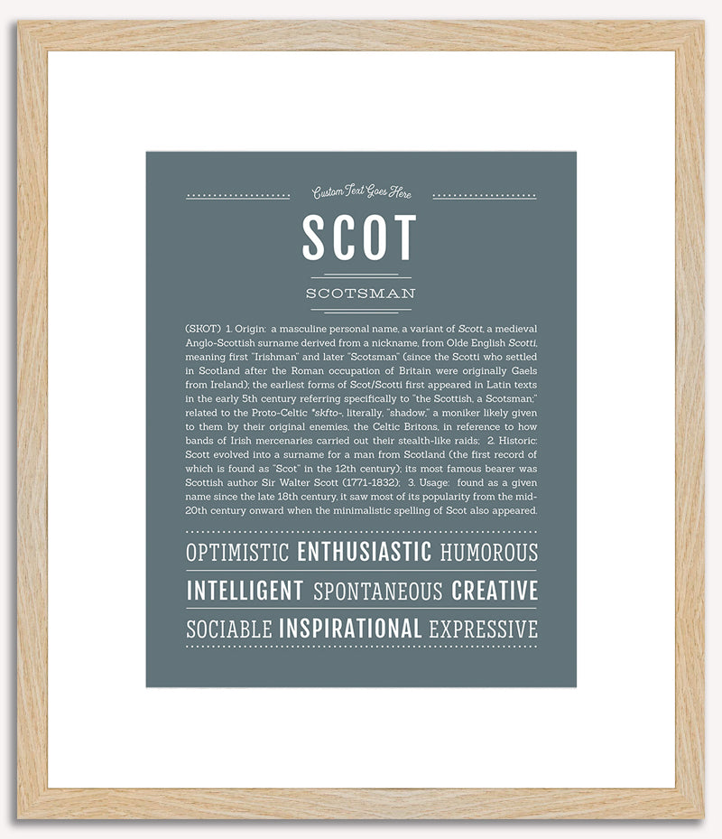 Scot | Name Art Print