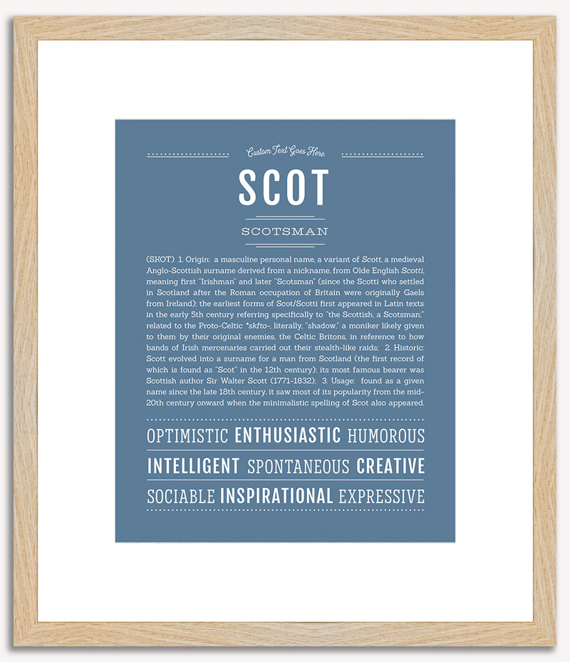 Scot | Name Art Print