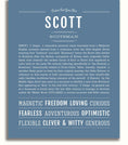 Scott | Name Art Print – Name Stories