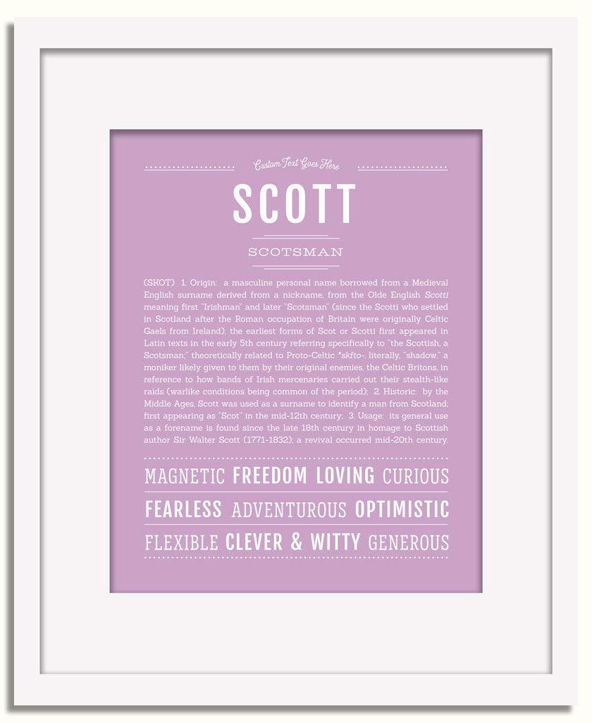 Frame Options | Lilac | White Frame, Matted