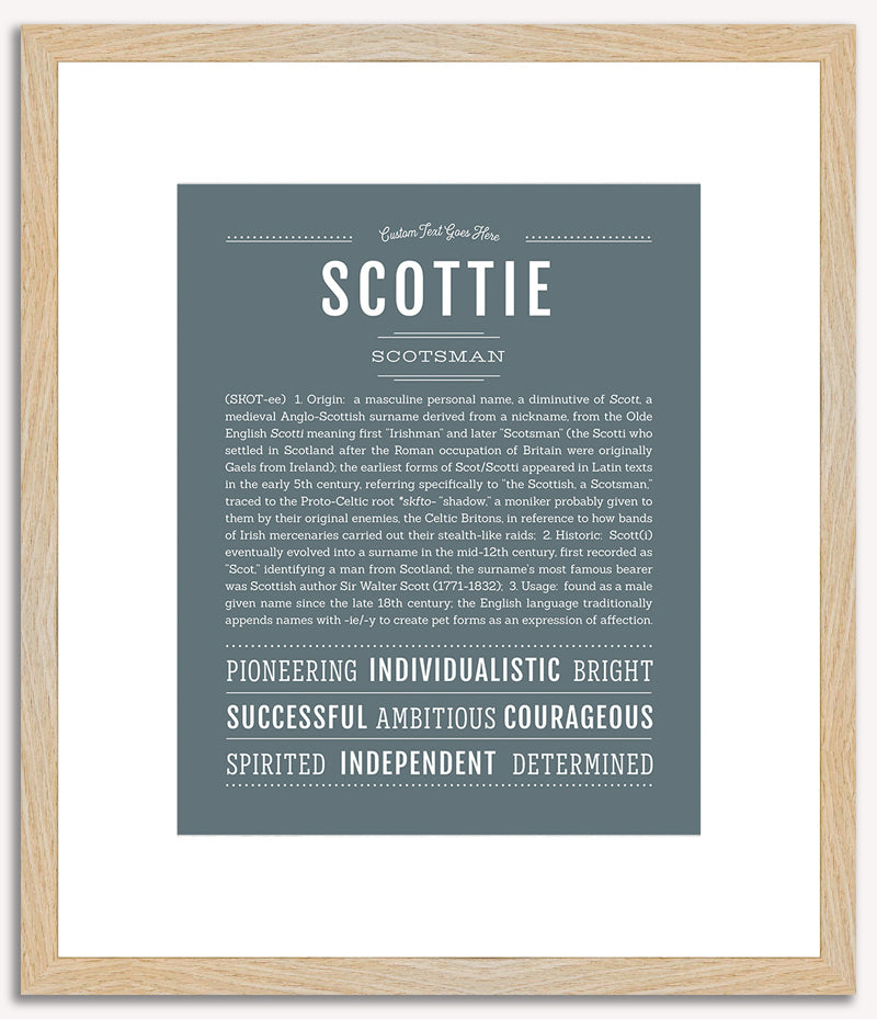 Scottie (female) | Name Art Print