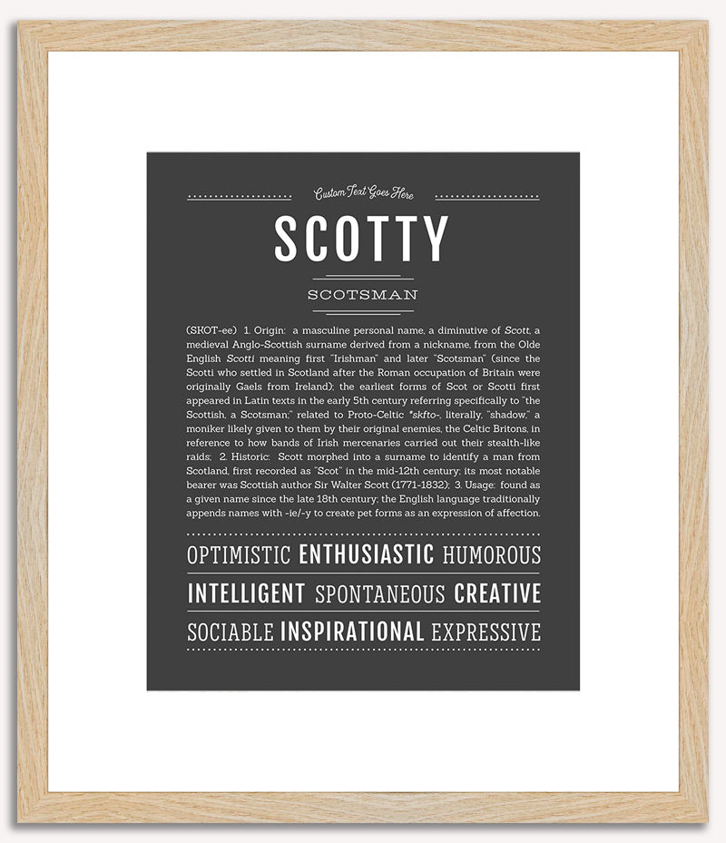 Scotty (male) | Name Art Print