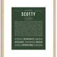 Scotty (male) | Name Art Print