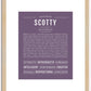 Scotty (male) | Name Art Print