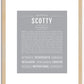 Scotty (male) | Name Art Print