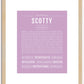 Scotty (male) | Name Art Print