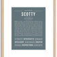 Scotty (male) | Name Art Print