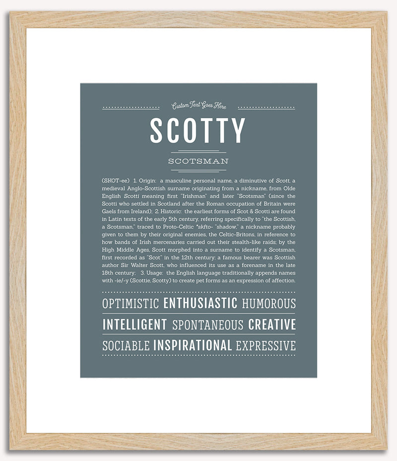 Scotty (male) | Name Art Print