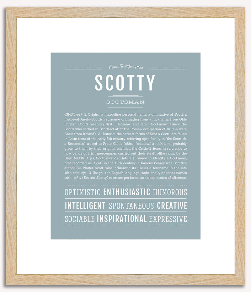 Scotty (male) | Name Art Print