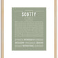 Scotty (male) | Name Art Print