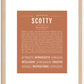 Scotty (male) | Name Art Print