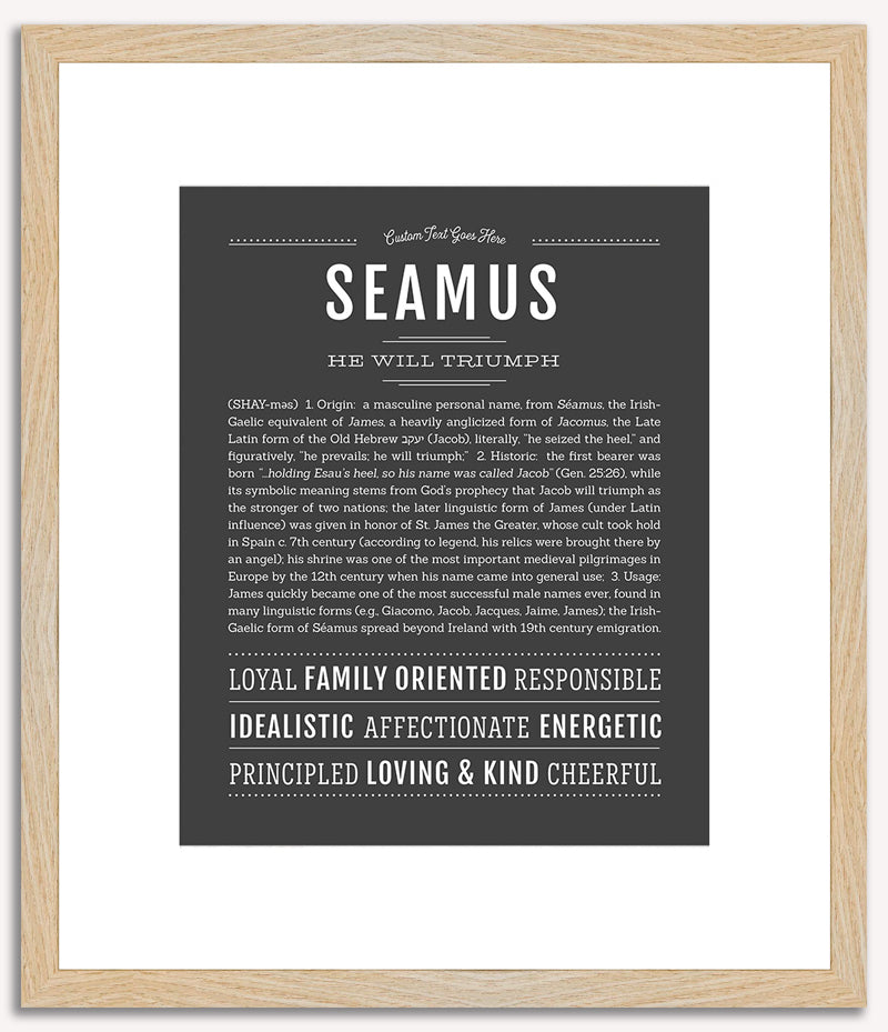 Seamus | Name Art Print