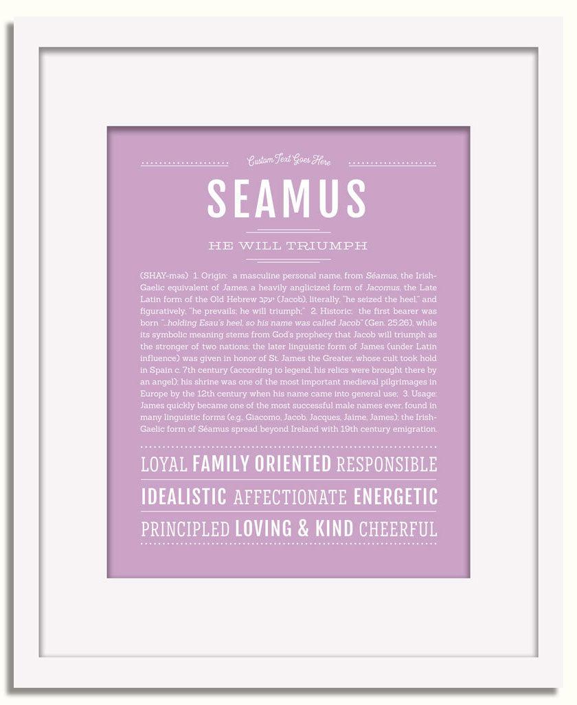 Frame Options | Lilac | White Frame, Matted