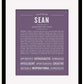 Frame Options | Deep Purple | Black Frame, Matted