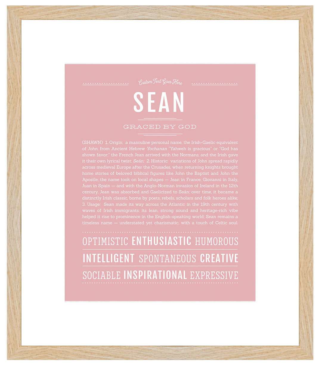 Frame Options | Dusty Rose | Maple Frame, Matted