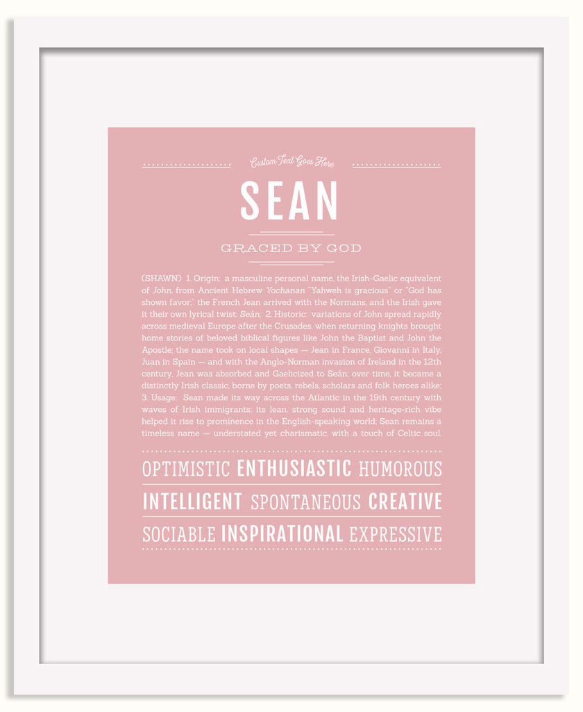 Frame Options | Dusty Rose | White Frame, Matted