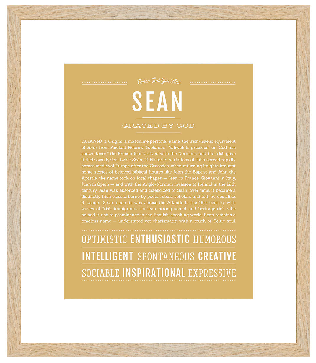 Frame Options | Matte Gold | Maple Frame, Matted