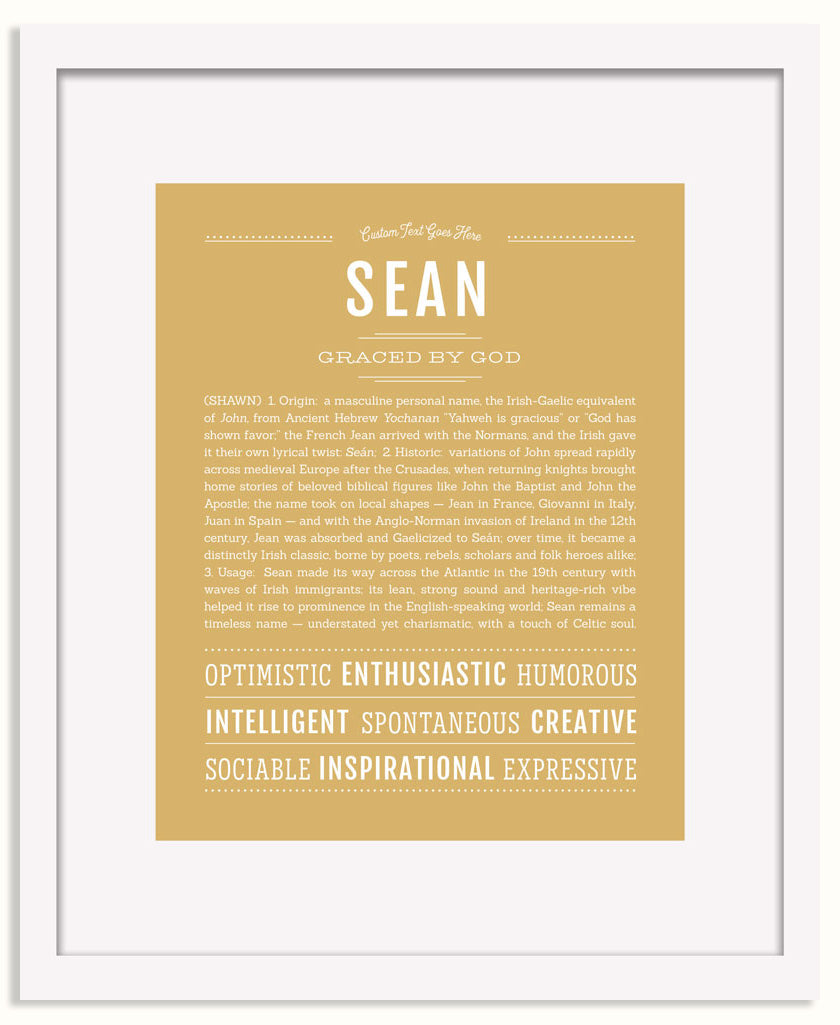 Frame Options | Matte Gold | White Frame, Matted