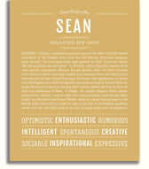 Sean | Name Art Print – Name Stories