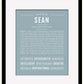 Frame Options | Powder Blue | Black Frame, Matted