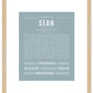 Frame Options | Powder Blue | Maple Frame, Matted