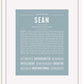 Frame Options | Powder Blue | White Frame, Matted