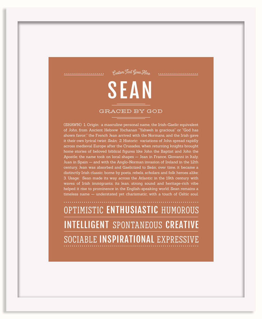 Frame Options | Terra Cotta | White Frame, Matted