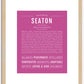 Seaton | Name Art Print