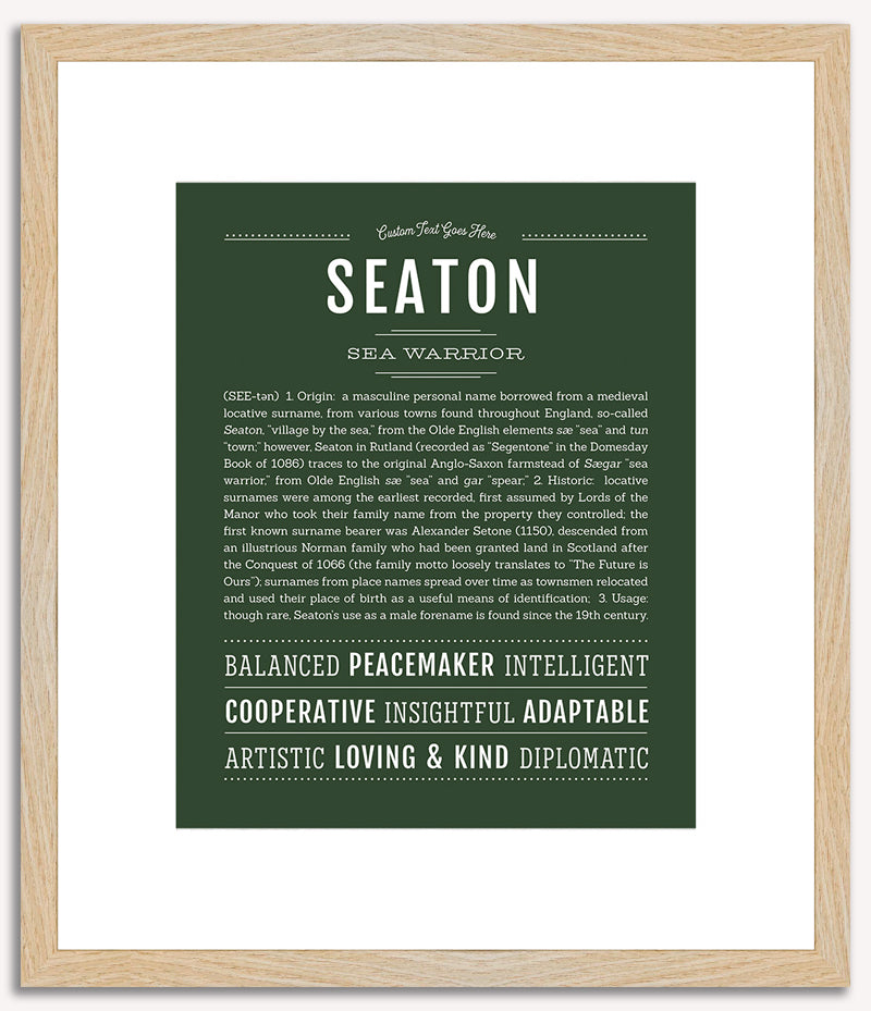 Seaton | Name Art Print