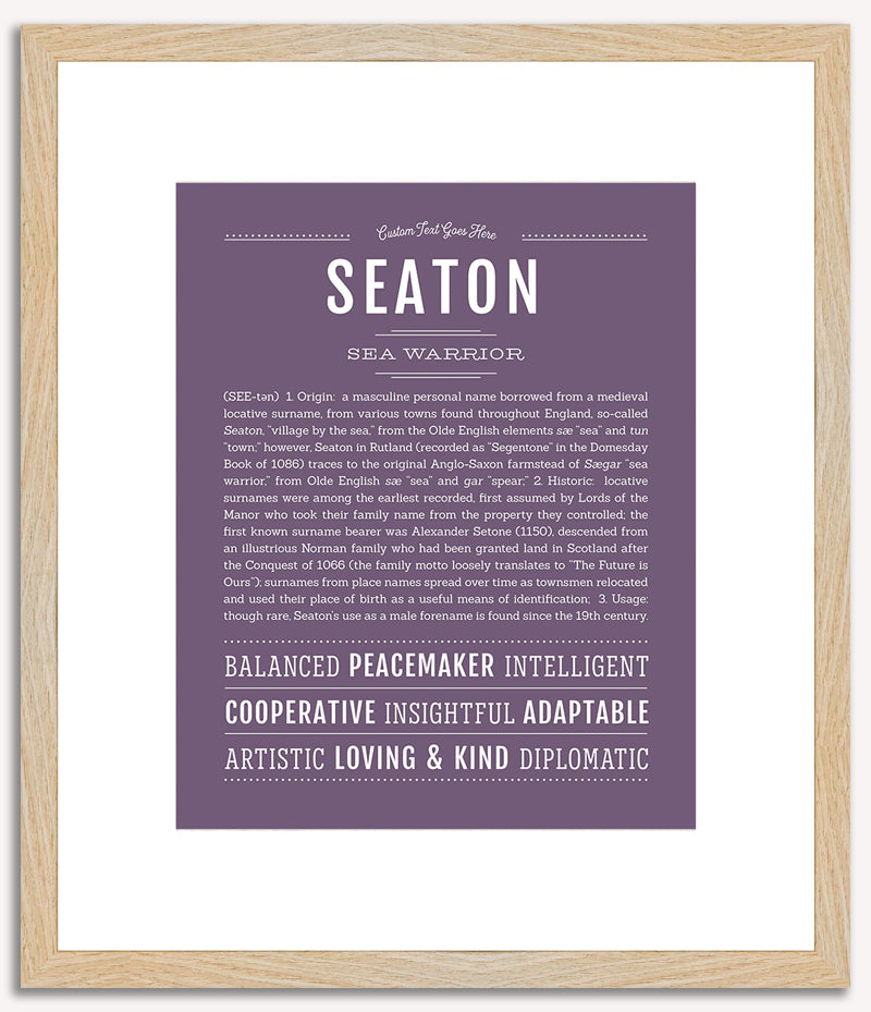 Seaton | Name Art Print