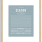 Seaton | Name Art Print