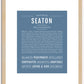 Seaton | Name Art Print