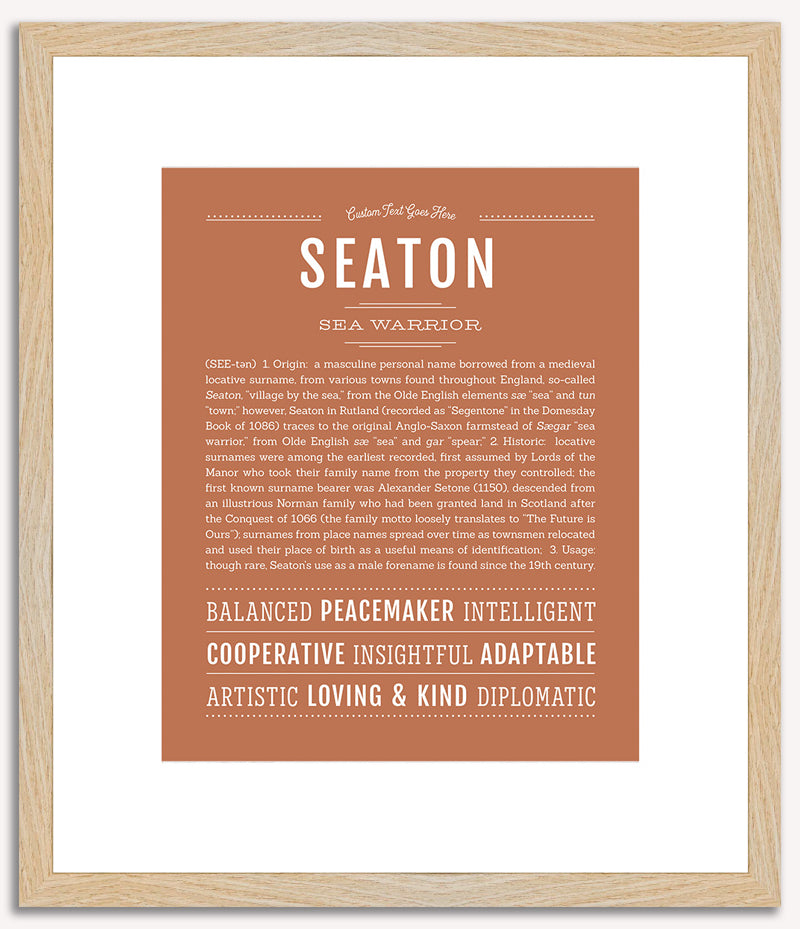 Seaton | Name Art Print