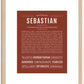 Sebastian | Name Art Print