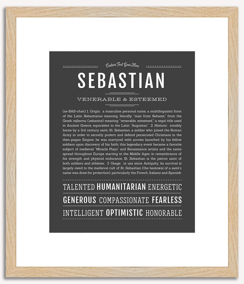 Sebastian | Name Art Print