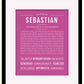 Frame Options | Dark Pink | Maple Frame, Matted