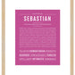 Sebastian | Name Art Print