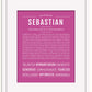 Frame Options | Dark Pink | Black Frame, Matted