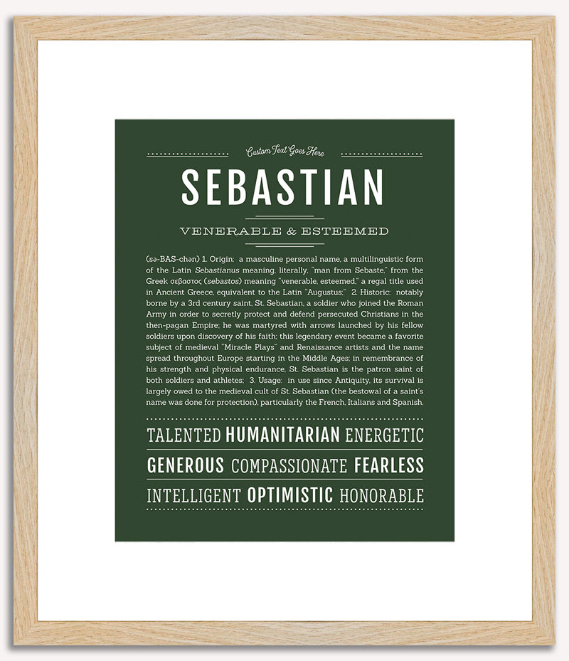 Sebastian | Name Art Print