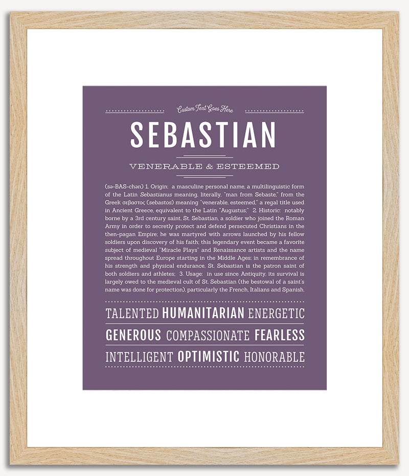 Sebastian | Name Art Print