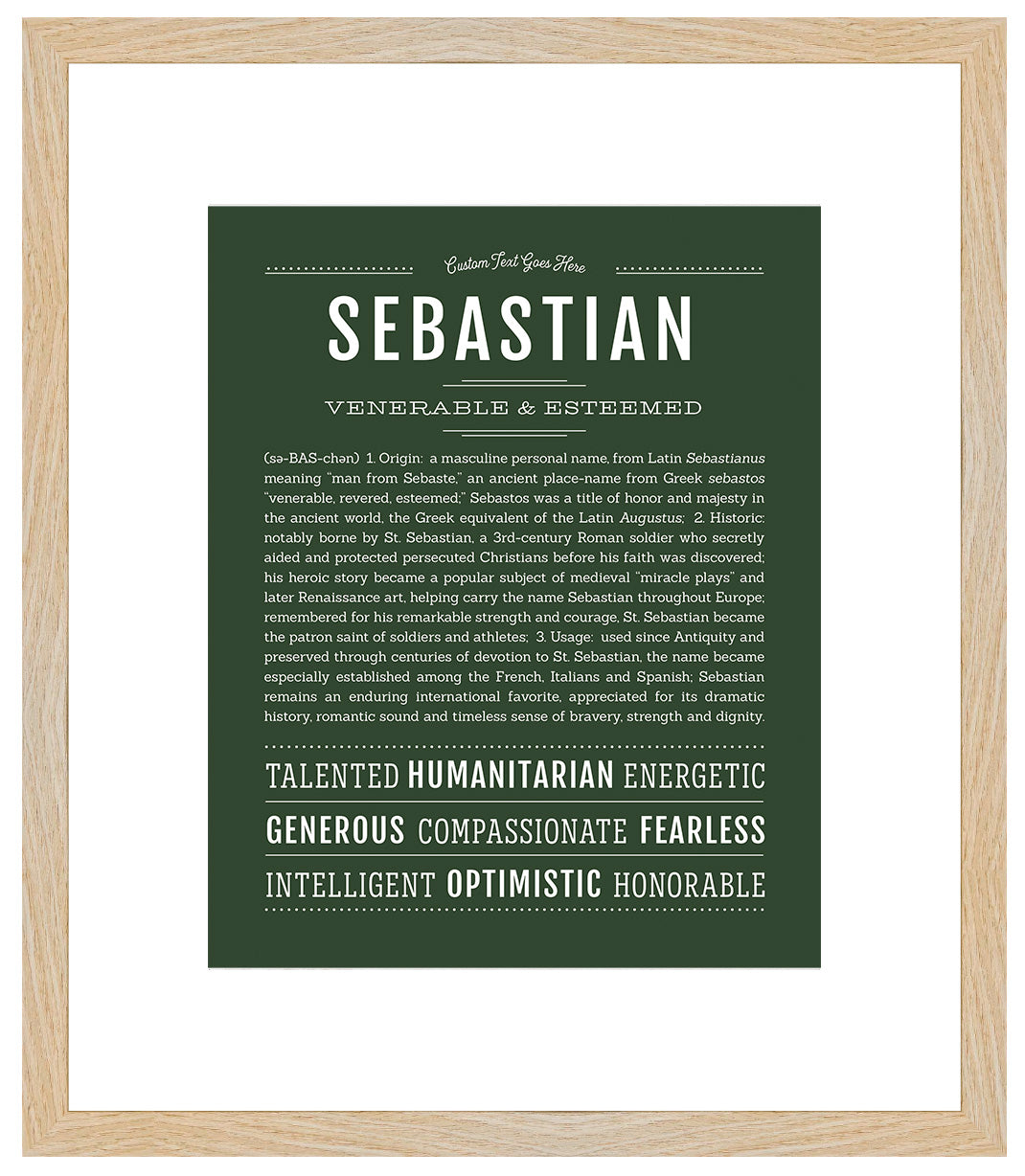 Sebastian | Name Art Print