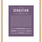 Sebastian | Name Art Print
