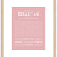 Sebastian | Name Art Print