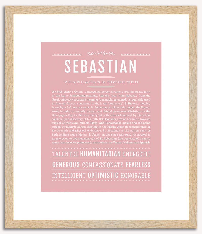 Sebastian | Name Art Print