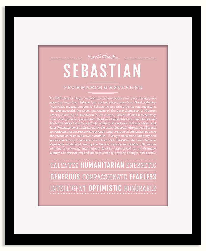 Frame Options | Dusty Rose | Maple Frame, Matted