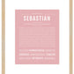 Sebastian | Name Art Print