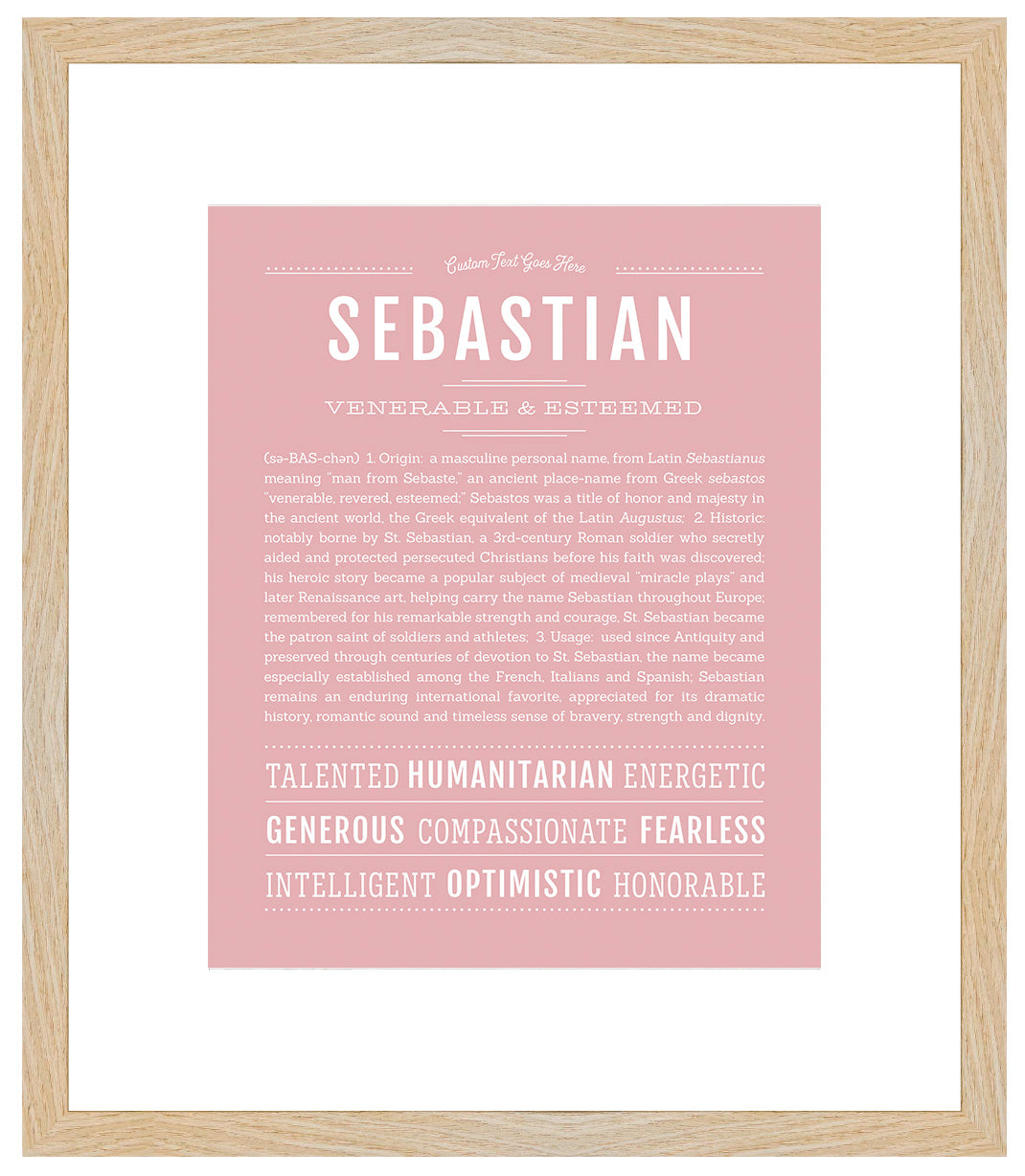 Sebastian | Name Art Print