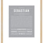 Sebastian | Name Art Print