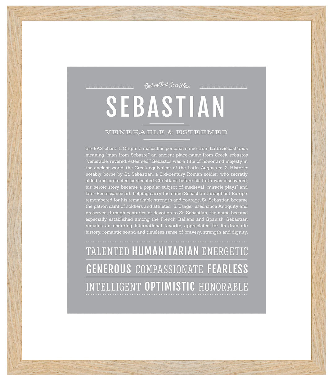 Sebastian | Name Art Print