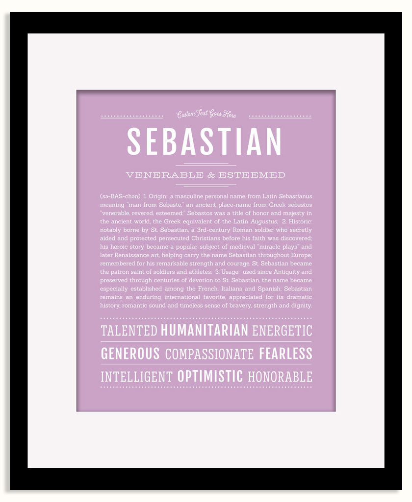 Frame Options | Lilac | Maple Frame, Matted